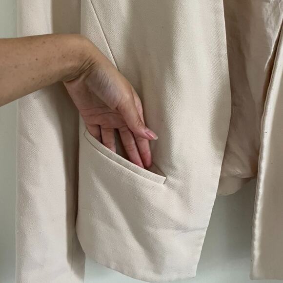 Topshop Jacket Women's 8 Molly Blazer Light Pink Workwear Casual Open Front - Picture 5 of 10